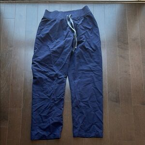 Figs Blue navy livingston scrub pants